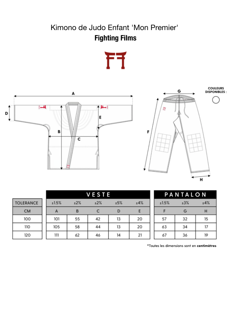 Guide de taille 1