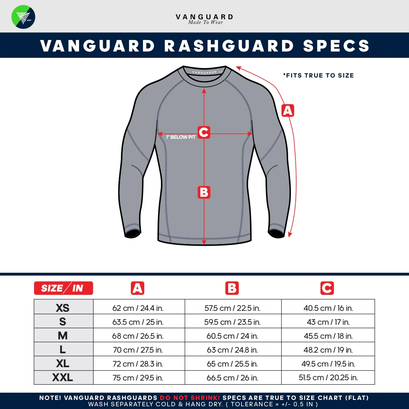 Guide de taille 1